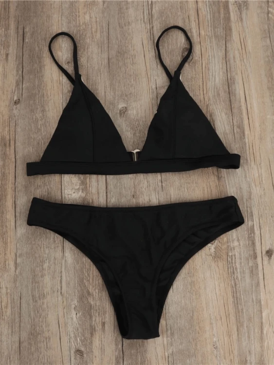 Strój Kąpielowy Bikini Czarne