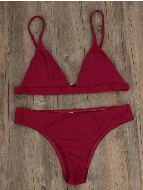Strój Kąpielowy Bikini Bordowe