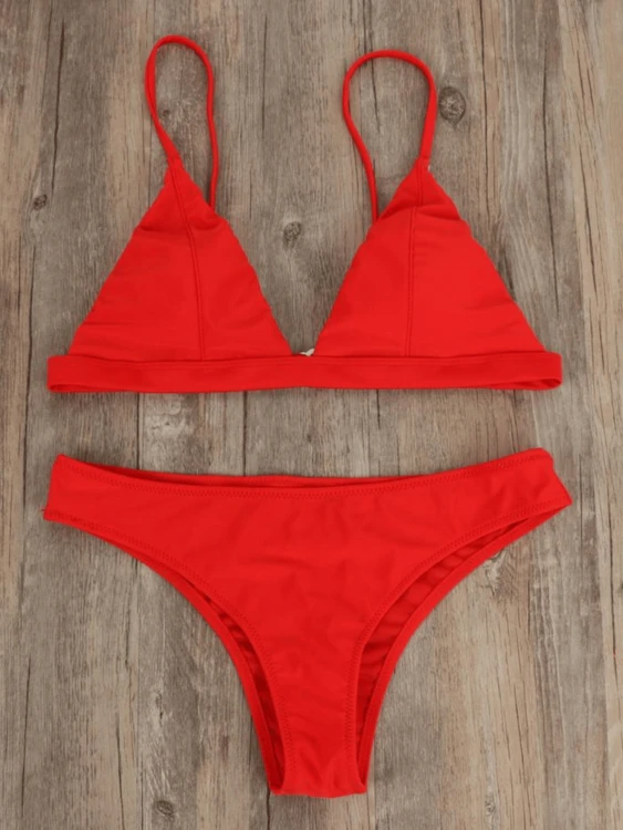 Strój Kąpielowy Bikini Czerwone