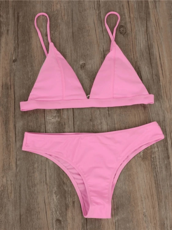 Strój Kąpielowy Bikini Różowe