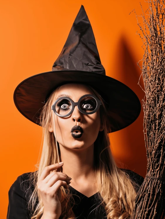 Kapelusz Czarownicy Czarny Halloween