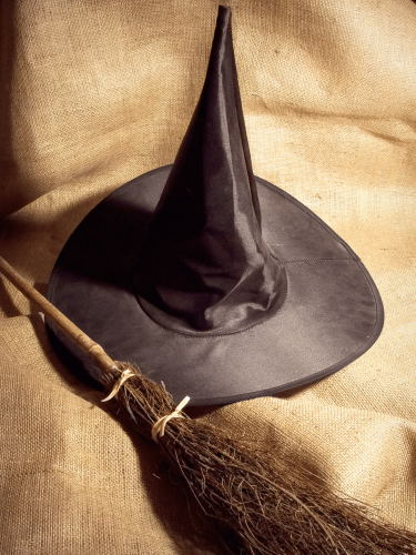 Kapelusz Czarownicy Czarny Halloween