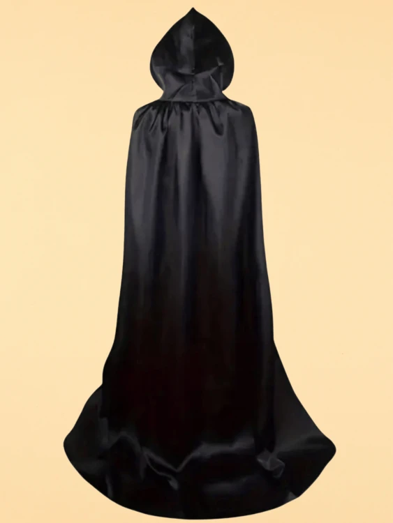 Czarna Peleryna Przebranie na Halloween