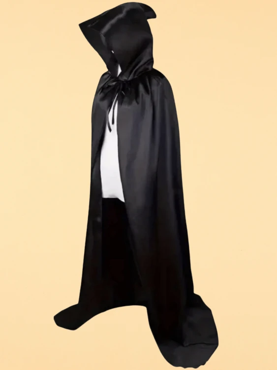 Czarna Peleryna Przebranie na Halloween