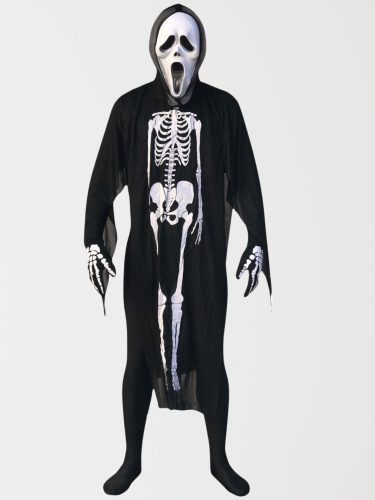 Strój Kościotrupa Przebranie Na Halloween Duch