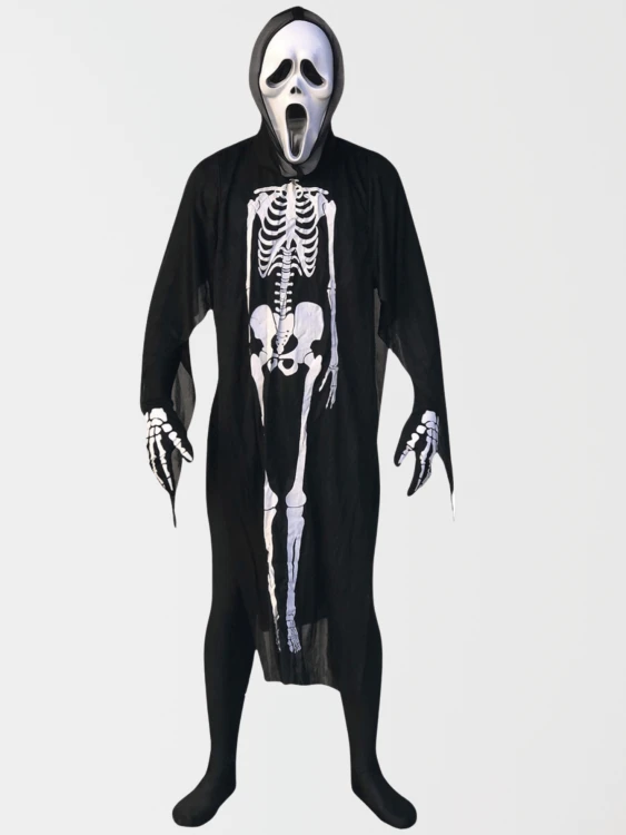 Strój Kościotrupa Przebranie Na Halloween Duch