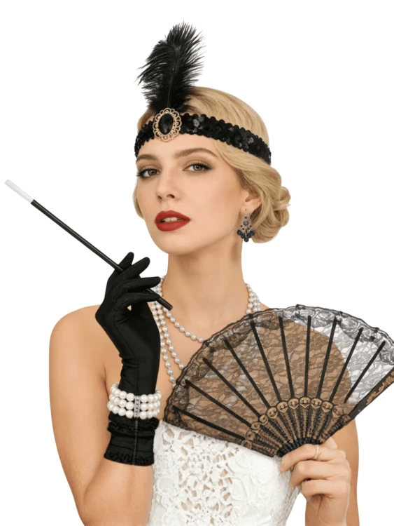 Zestaw Retro Akcesoriów Lata 20 Strój Gatsby